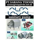 DISTRIBUTOR OF ALFA LAVAL SANITARY PUMP FOR FOOD INDUSTRY-BEVERAGES & PT.MEANS OF TYPE LKH 1