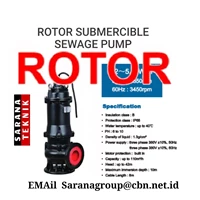 ROTOR SUBMERSIBLE SEWAGE PUMP PT. SARANA TEKNIK
