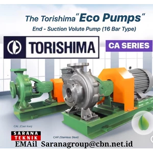 TORISHIMA END-SUCTION VOLUTE PUMP (16 BAR TYPE) PT. SARANA TEKNIK