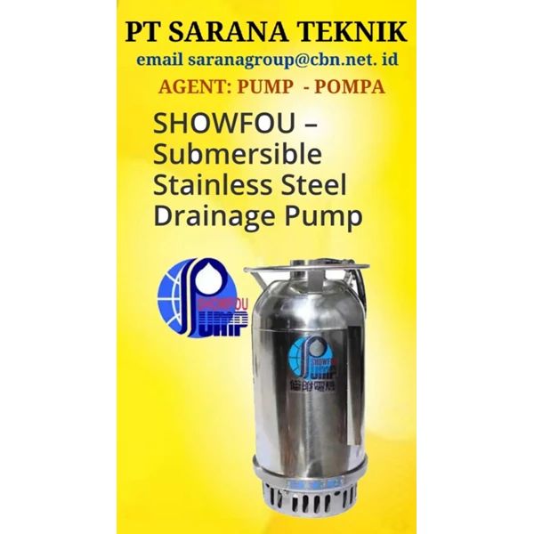 Pompa Submersible Stainless Showfou Type SS-0511N 1/2Hp